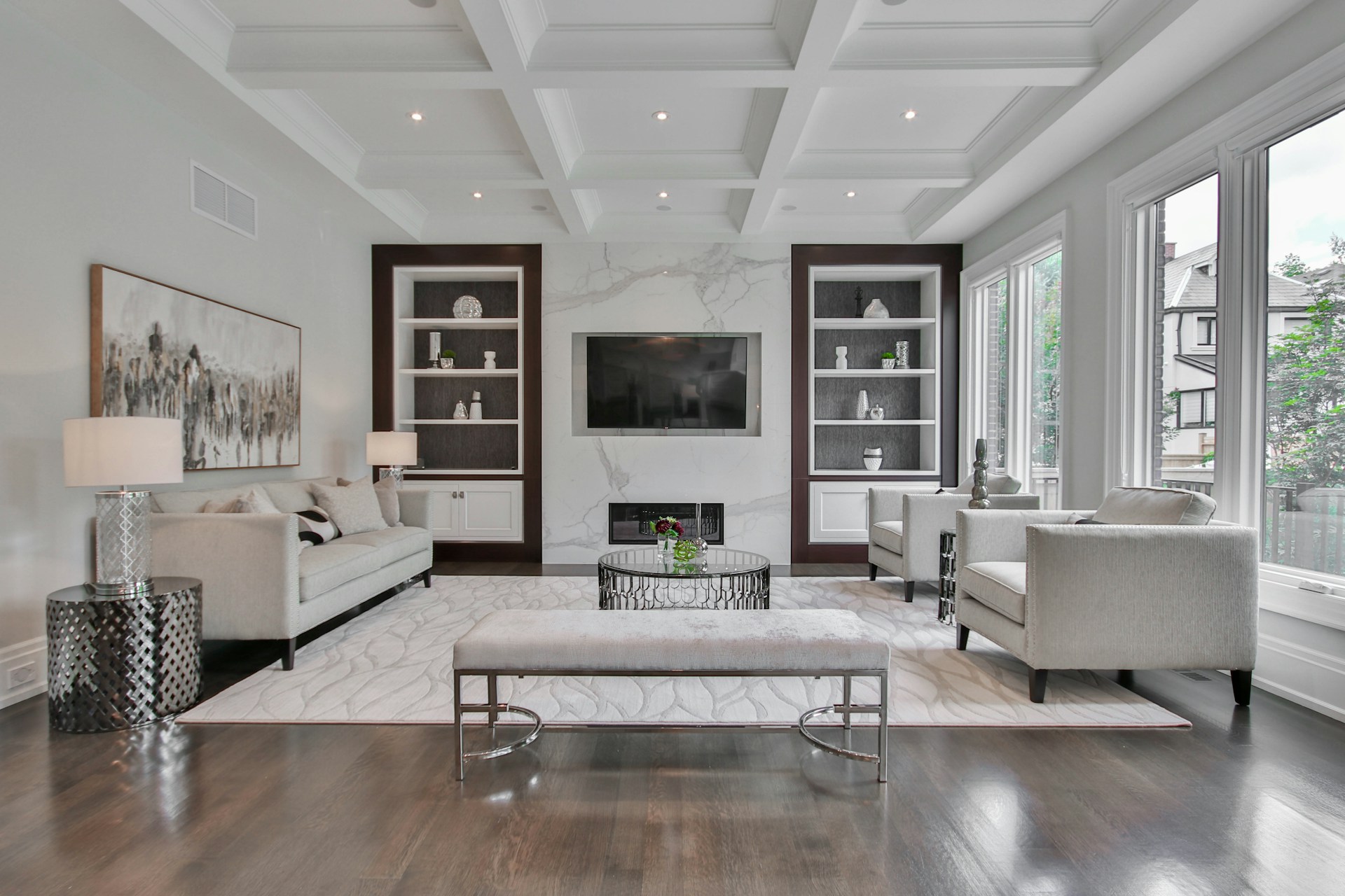 home living room with ventilation